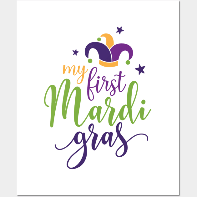 My First Mardi Gras Wall Art by BlackRose Store